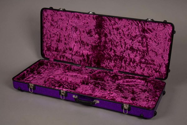 purple guitar case